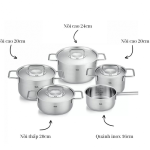 Bộ nồi Fissler Pure Collection 5 món (4 nồi 1 quánh)