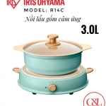 Nồi lẩu gốm điện Ricopa R14C màu xanh